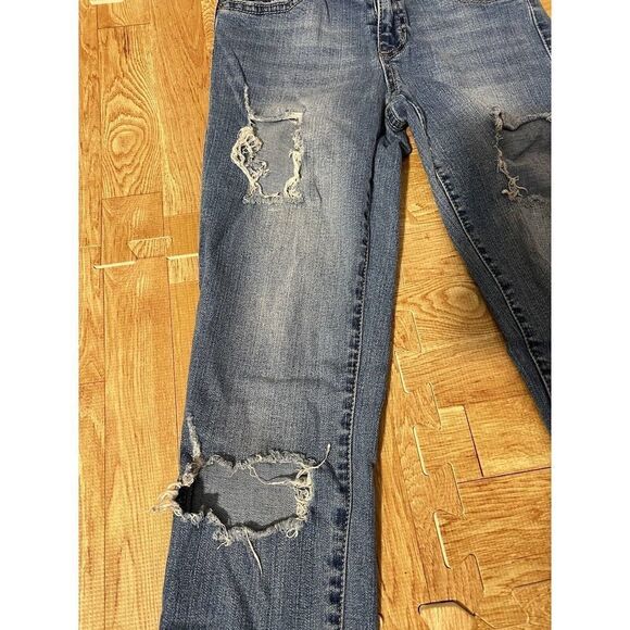 Women’s Size 0 Rue21 Mid Rise Ankle Jegging Ripped Jeans - Picture 5 of 12